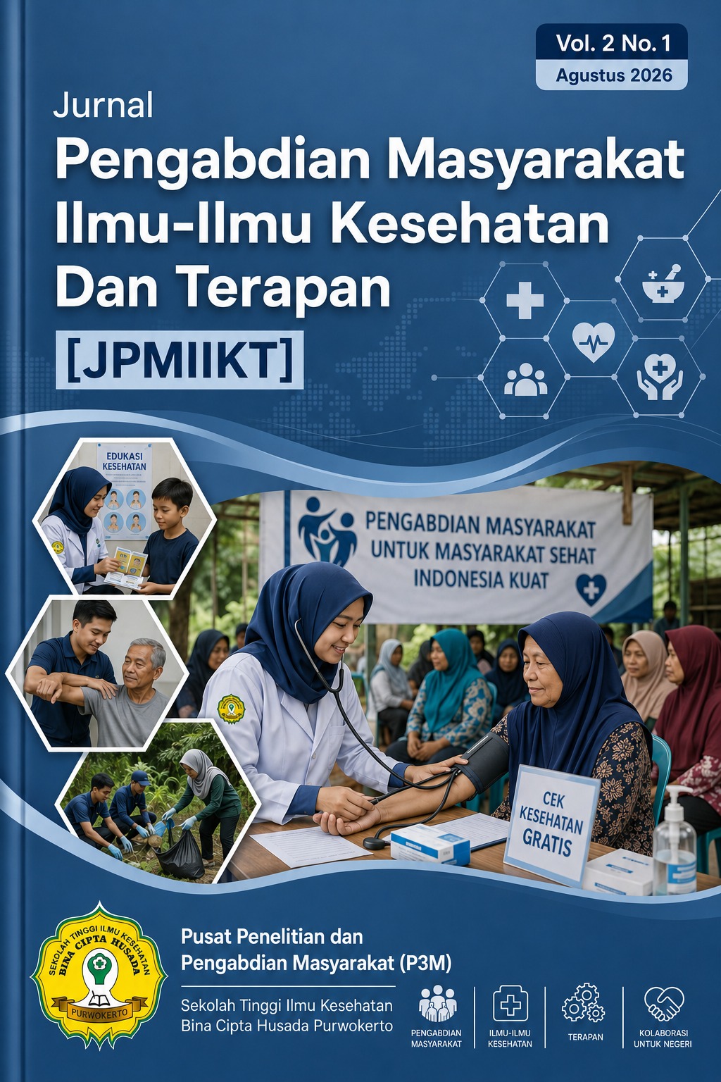 					View Vol. 2 No. 1 (2026): Jurnal Pengabdian Masyarakat Ilmu-Ilmu Kesehatan Dan Terapan (JPMIIKT)
				